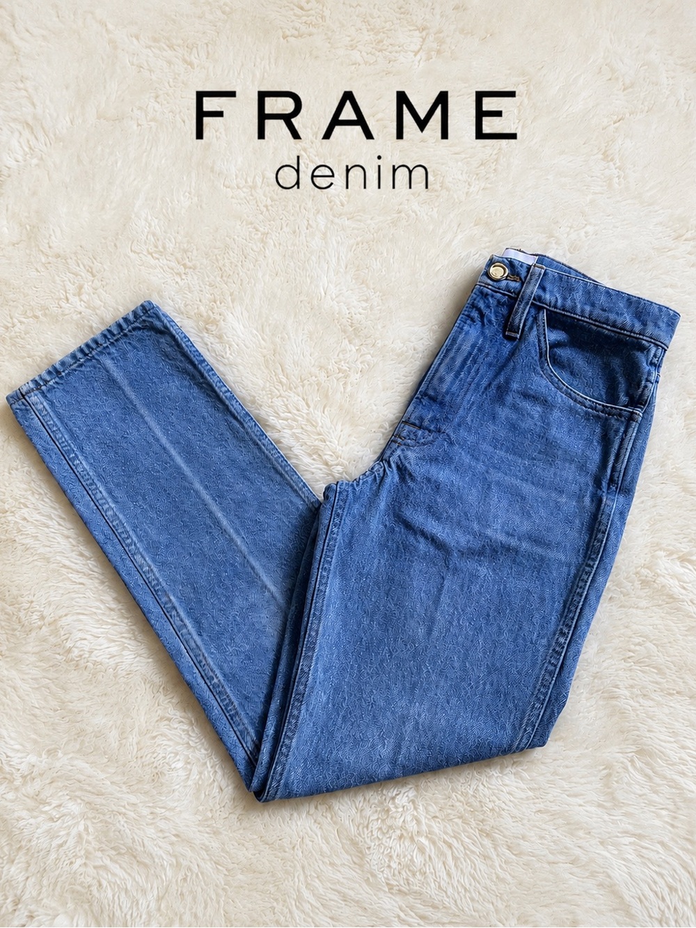 FRAME Le Italien Straight Jeans 👖 Made in Italy 🇮🇹 ~ Size 24